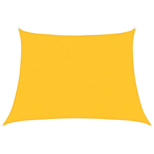 vidaXL Para-sol estilo vela trap&eacute;zio 160 g/m&sup2; 4/5x3 m PEAD amarelo