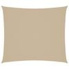 vidaXL Para-sol estilo vela tecido oxford retangular 2x2,5 m bege