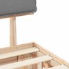 vidaXL Estrutura de Cama com Cabeceira Estofada Cinzento-claro