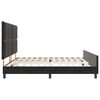 vidaXL Cama Box com cabeceira Preto 200 x 200 cm Veludo