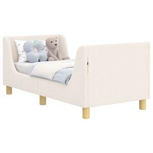 vidaXL Estrutura de Cama para Crian&ccedil;a com Cabeceira Creme 70 x 140 cm