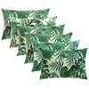 vidaXL Capa almofada 6 pcs HEERLEN Padr&atilde;o de Folhas 50 x 75 cm