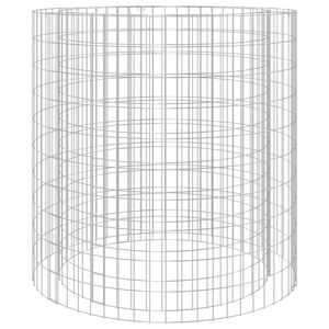 vidaXL Braseira gabi&atilde;o &Oslash; 100 cm ferro galvanizado