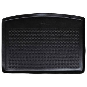 vidaXL Tapete de Porta-Malas Preto Borracha