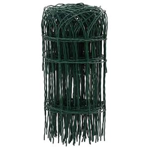 vidaXL Cerca divis&oacute;ria para jardim em ferro revestido a p&oacute; 25x0,4 m