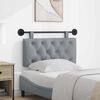 vidaXL Cabeceira Suspensa Cinzento-claro 100 x 55 x 7 cm tecido