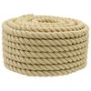 vidaXL Corda de Barco 18 mm 100 m Natural