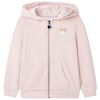 Sweatshirt para crian&ccedil;a com capuz e fecho mistura de rosa claro 104