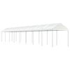 vidaXL Gazebo com telhado 17,84x2,28x2,69 m polietileno branco