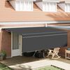 vidaXL Toldo Retr&aacute;til Antracite 450 &times; 300 cm Poli&eacute;ster e Alum&iacute;nio