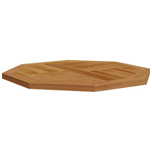 vidaXL Tampo de mesa octogonal 70x70x2,5 cm madeira de teca maci&ccedil;a