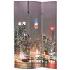 vidaXL Biombo dobr&aacute;vel Nova Iorque de noite 120x170 cm