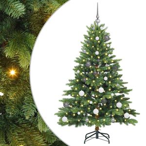 vidaXL &Aacute;rvore de Natal Artificial com 150 LEDs Verde 150 cm PE e PVC