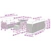 vidaXL Conjunto de Sof&aacute; de Jardim 11 pcs Preto Rattan Sint&eacute;tico