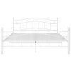 vidaXL Estrutura de cama 180x200 cm metal branco