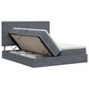 vidaXL Cama com Armazenamento Cinzento-Escuro 180 x 200 cm Veludo