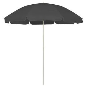 vidaXL Guarda-sol de praia 240 cm antracite