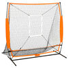 vidaXL Rede p/ treino multidesportivo beisebol 174x76x158,5 cm preto