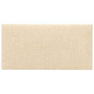 vidaXL Cabeceira de Parede 12 pcs Creme 30 x 15 cm tecido