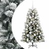 vidaXL &Aacute;rvore de Natal artificial com ramos articulados e bolas 150 cm