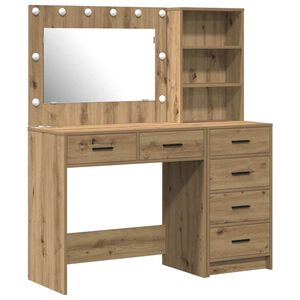 vidaXL Mesa de vestir 2 unid. Castanho 78.5 x 41 x 135 cm
