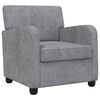 vidaXL poltrona Cinzento-claro Chenille