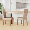 vidaXL Cadeira de jantar 2 pcs Natural 45 x 54 x 93 cm