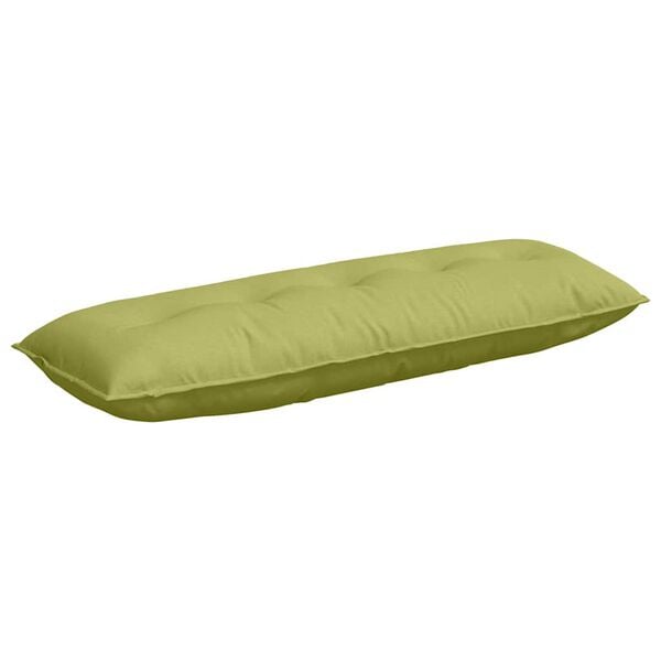 vidaXL Travesseiro para Costas Verde Claro 140 x 19 x 50 cm tecido