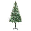 vidaXL &Aacute;rvore de Natal Artificial com 300 LEDs Verde 180 cm PVC e A&ccedil;o