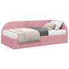 vidaXL Estrutura de Cama de Canto com Colch&atilde;o 2 unid. Rosa
