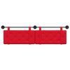vidaXL Cabeceira Suspensa Vermelho 190 x 55 x 5 cm Couro Sint&eacute;tico
