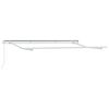 vidaXL Estrutura de Toldo Manual Branco 3,5 x 2 m Metal