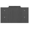 vidaXL Suporte para monitor 100x27x15 cm madeira de pinho maciça cinza
