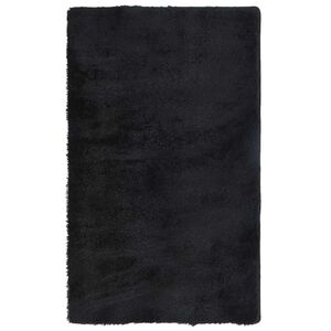 vidaXL Tapete felpudo de pelo alto &ldquo;NAVARRA&rdquo; preto 60x100 cm poli&eacute;ster