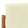 vidaXL Conjunto de Sof&aacute;s para Exterior 9 pcs Natural e Creme