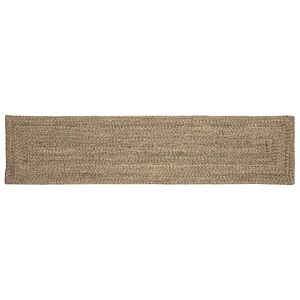 vidaXL Tapetes de &aacute;rea Natural e Preto 60 x 200 cm Juta