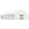 vidaXL Gazebo com telhado 15,61x5,88x3,75 m polietileno branco