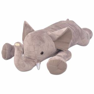 vidaXL Elefante de brincar em pel&uacute;cia XXL 95 cm
