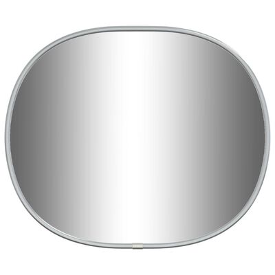 vidaXL Espelho de parede 30x25 cm prateado