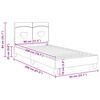 vidaXL Estrutura de Cama Infantil com Cabeceira Rosa 80 x 200 cm