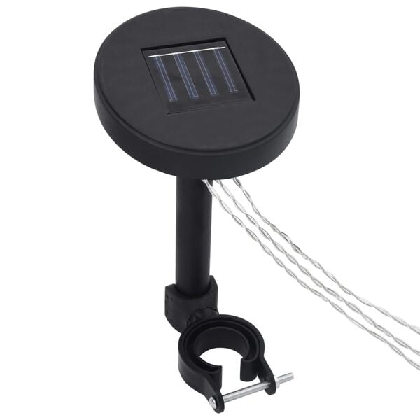 vidaXL Gazebo com luzes LED com painel solar