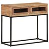 vidaXL Mesa consola 90x35x76 cm madeira de ac&aacute;cia maci&ccedil;a