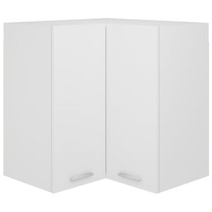 vidaXL Arm&aacute;rio de canto parede &ldquo;Lyon&rdquo; 57x57x60 cm branco branco