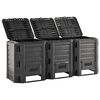 vidaXL Caixote de compostagem para jardim 1200 L
