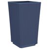 vidaXL Vasos/floreiras 2 pcs 32,5x32,5x57 cm PP cinzento azul
