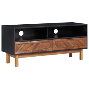 vidaXL M&oacute;vel de TV 100x35x45 cm madeira de ac&aacute;cia maci&ccedil;a e MDF