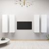 vidaXL M&oacute;veis de TV 4 pcs 30,5x30x110 cm derivados de madeira branco