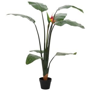 vidaXL Planta Artificial Strelitzia Verde 70 x 18 x 155 cm Tecido e PE
