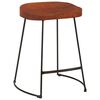 vidaXL Bancos de bar Gavin 2 pcs 45x38x53 cm madeira mangueira maci&ccedil;a