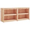 vidaXL Armários de cozinha para exterior 2 pcs madeira de pinho maciça